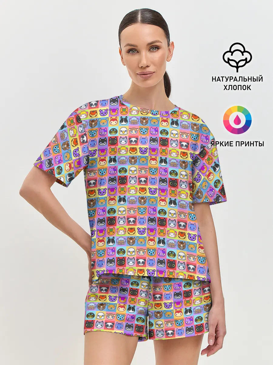 Женская пижама с шортами / ANIMAL CROSSING