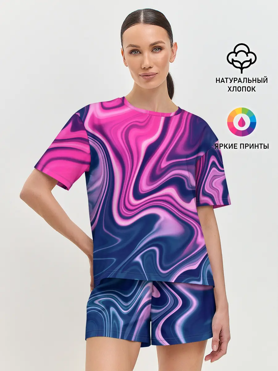 Женская пижама с шортами / Abstraction