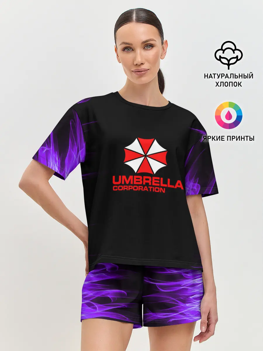 Женская пижама с шортами / resident evil