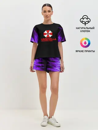 Женская пижама с шортами / resident evil