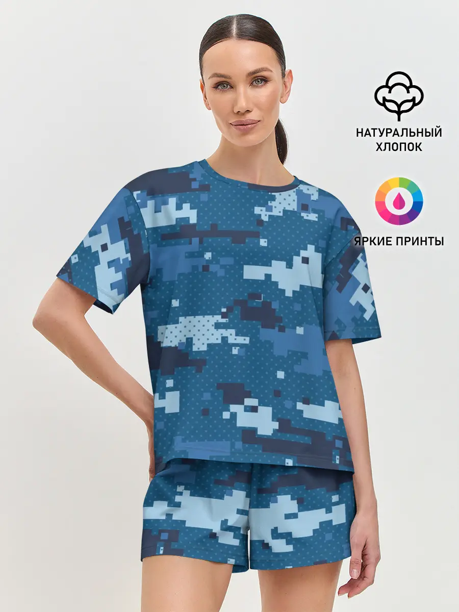 Женская пижама с шортами / МИЛИТАРИ