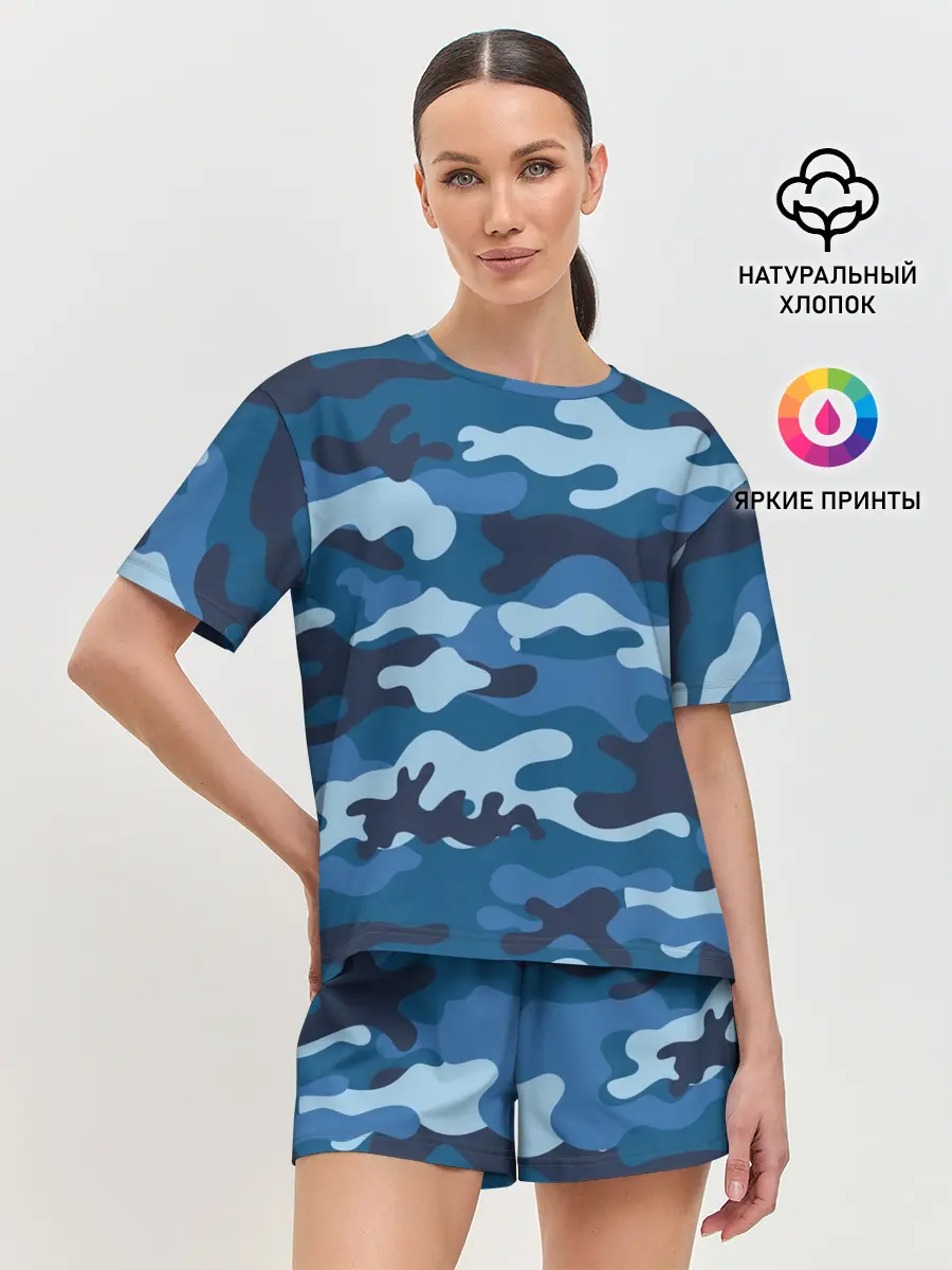 Женская пижама с шортами / МИЛИТАРИ