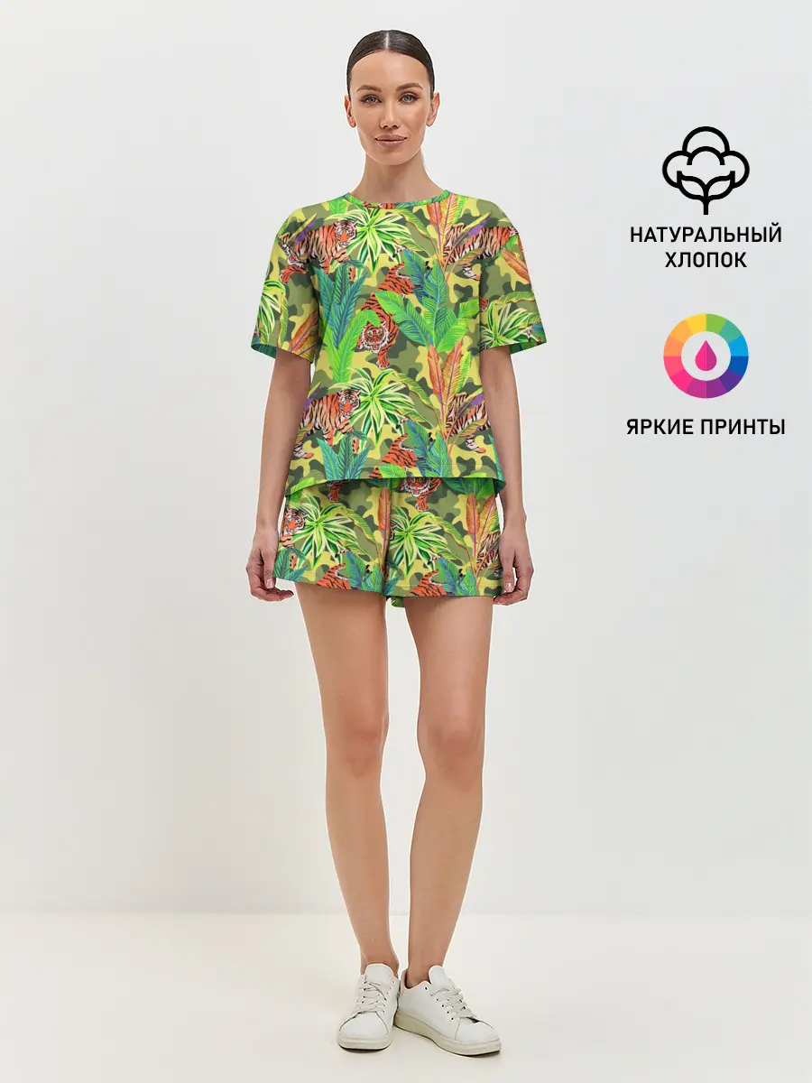 Женская пижама с шортами / МИЛИТАРИ