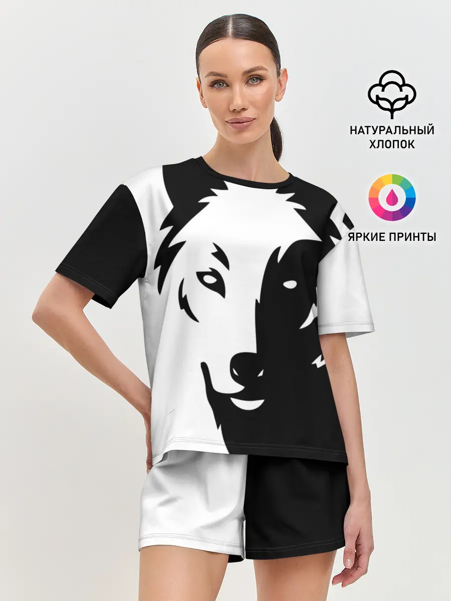 Женская пижама с шортами / Зверь