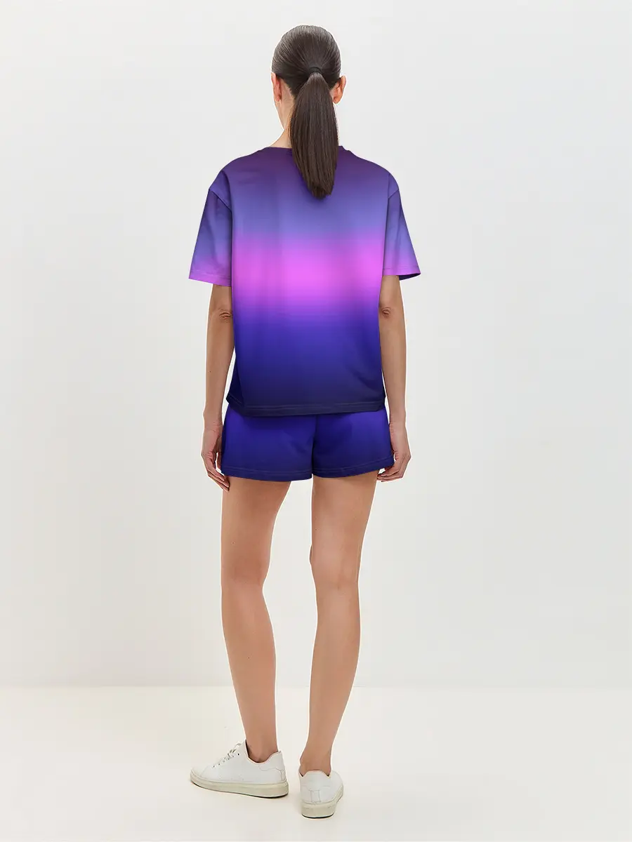 Женская пижама с шортами / Единорог