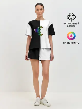 Женская пижама с шортами / Лягуха