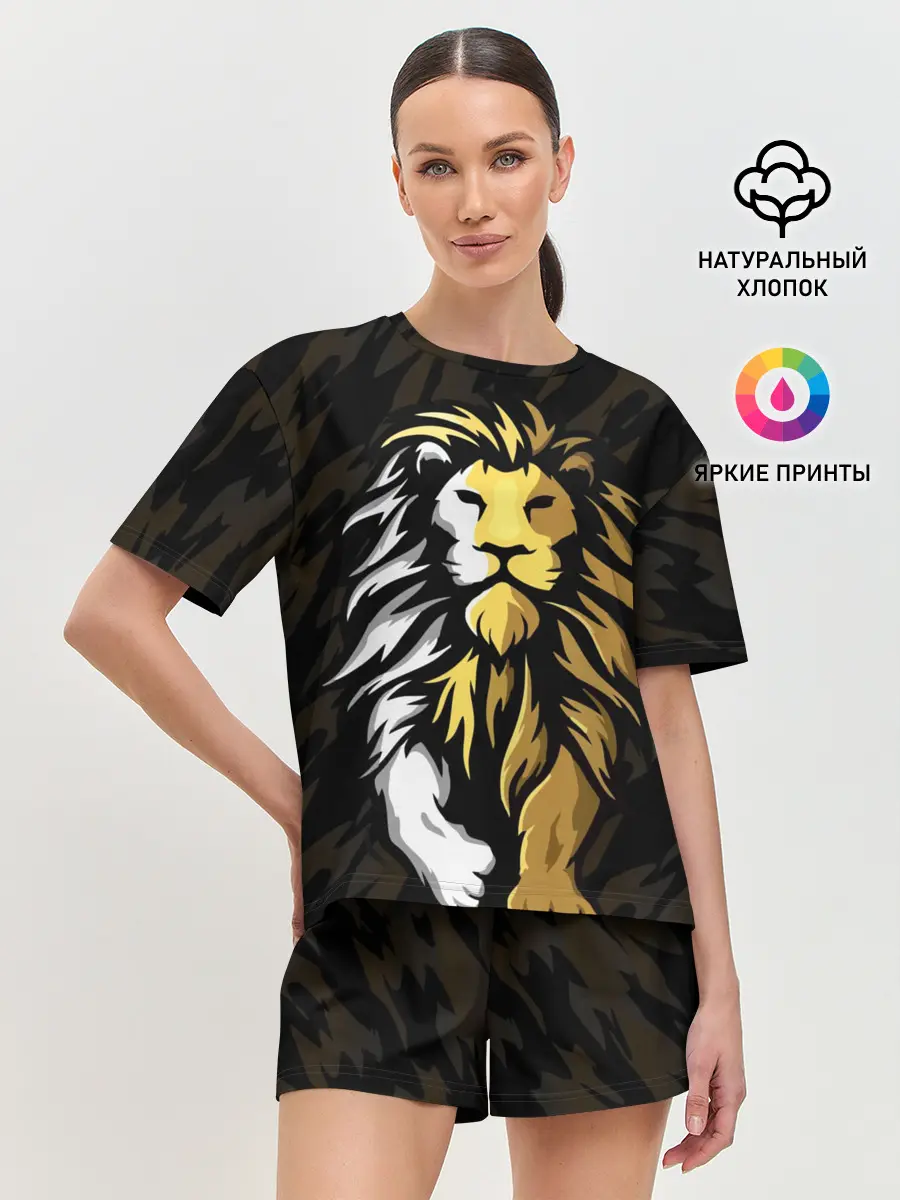 Женская пижама с шортами / Зверь