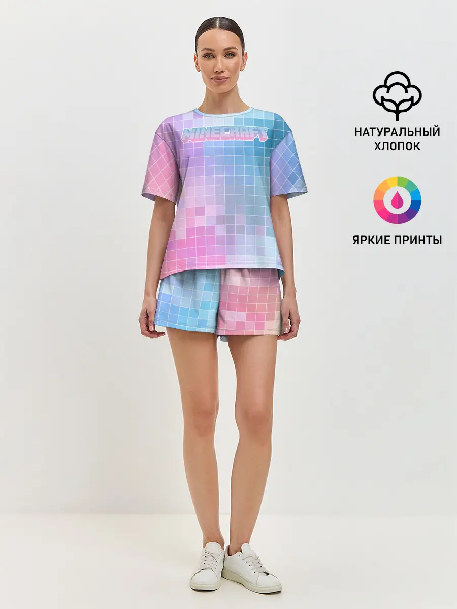 Женская пижама с шортами / Minecraft