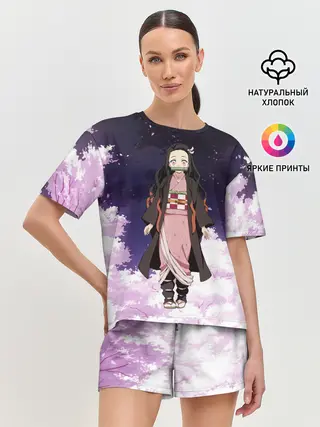 Женская пижама с шортами / Незуко