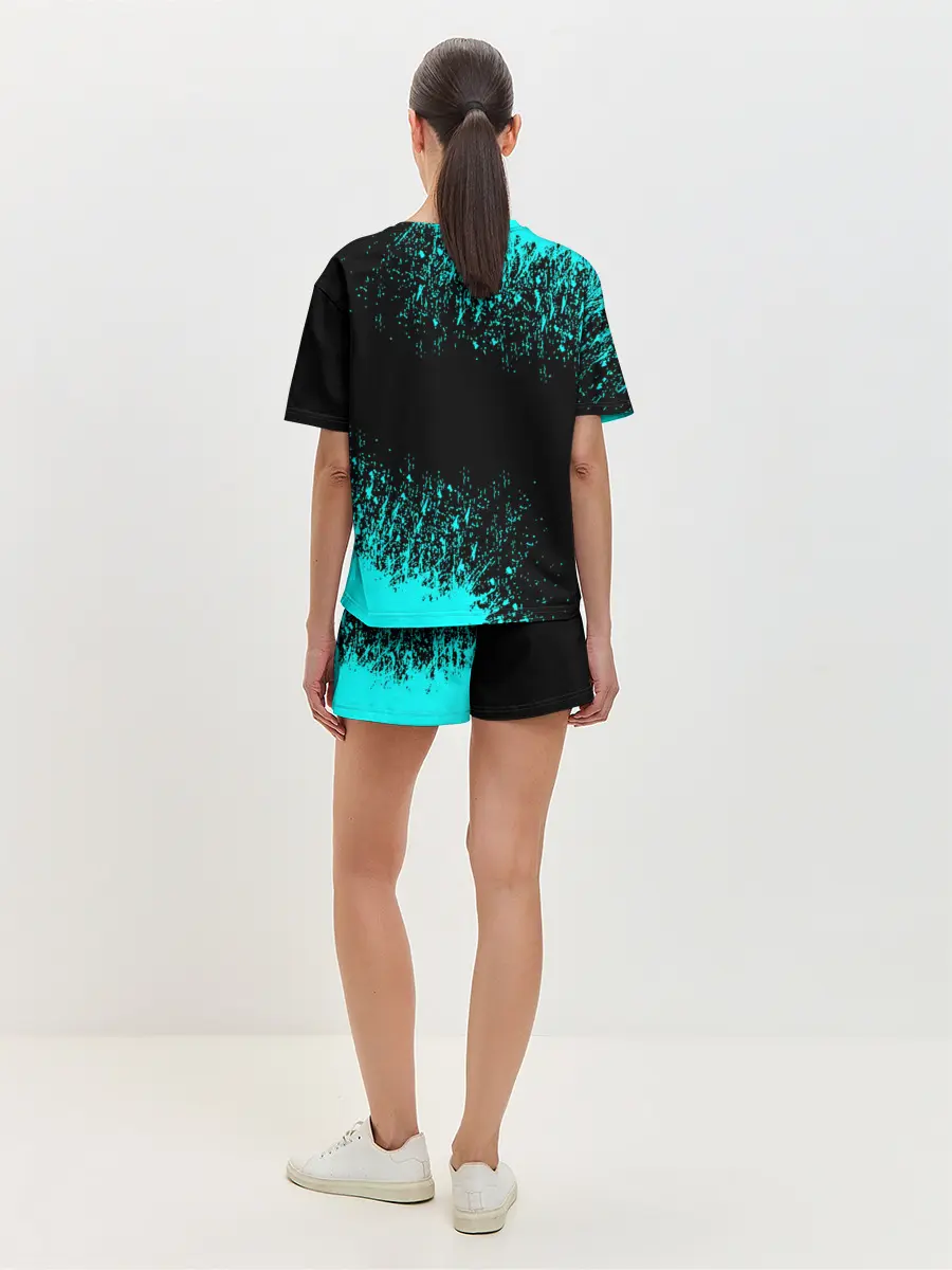 Женская пижама с шортами / Краска