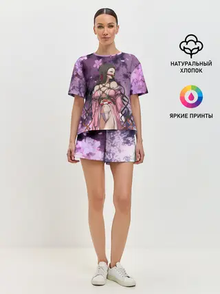 Женская пижама с шортами / Незуко