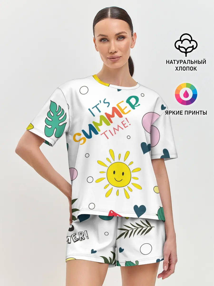 Женская пижама с шортами / summer time