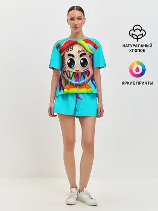 Женская пижама с шортами / 6IX9INE