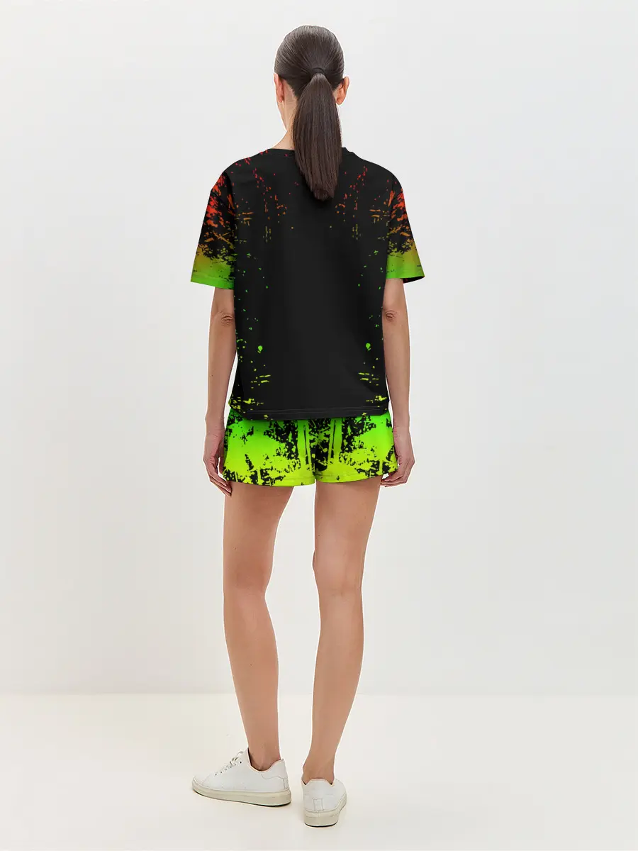 Женская пижама с шортами / МОТОЦИКЛЫ