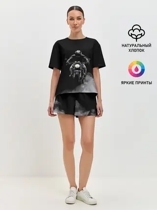 Женская пижама с шортами / МОТОЦИКЛЫ