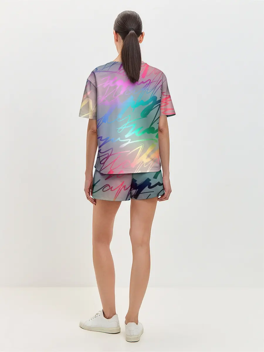 Женская пижама с шортами / Узоры