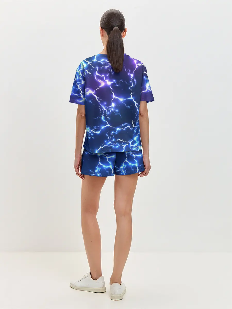 Женская пижама с шортами / Молнии | Flash