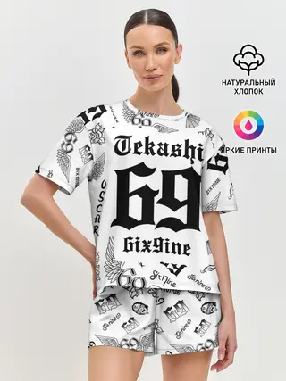 Женская пижама с шортами / 6IX9INE