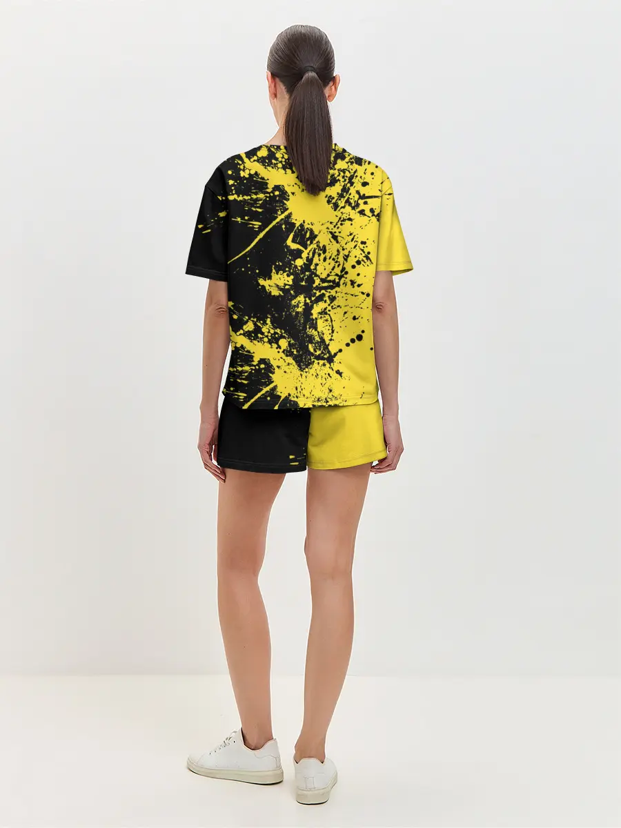 Женская пижама с шортами / Ночное солнце