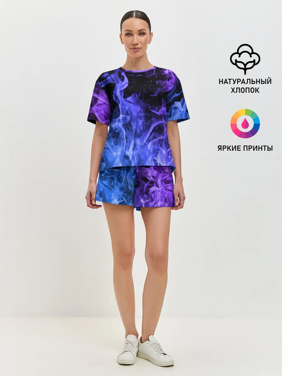 Женская пижама с шортами / ОГОНЬ