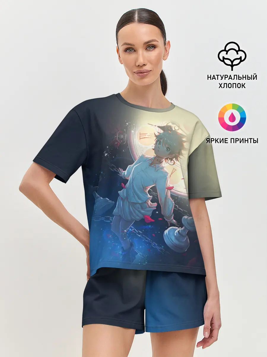 Женская пижама с шортами / Yakusoku no Neverland