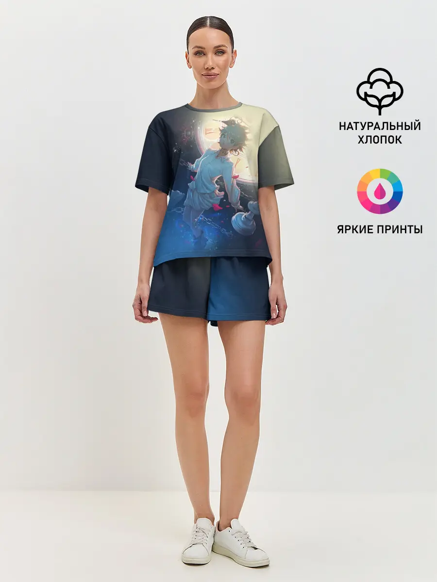 Женская пижама с шортами / Yakusoku no Neverland