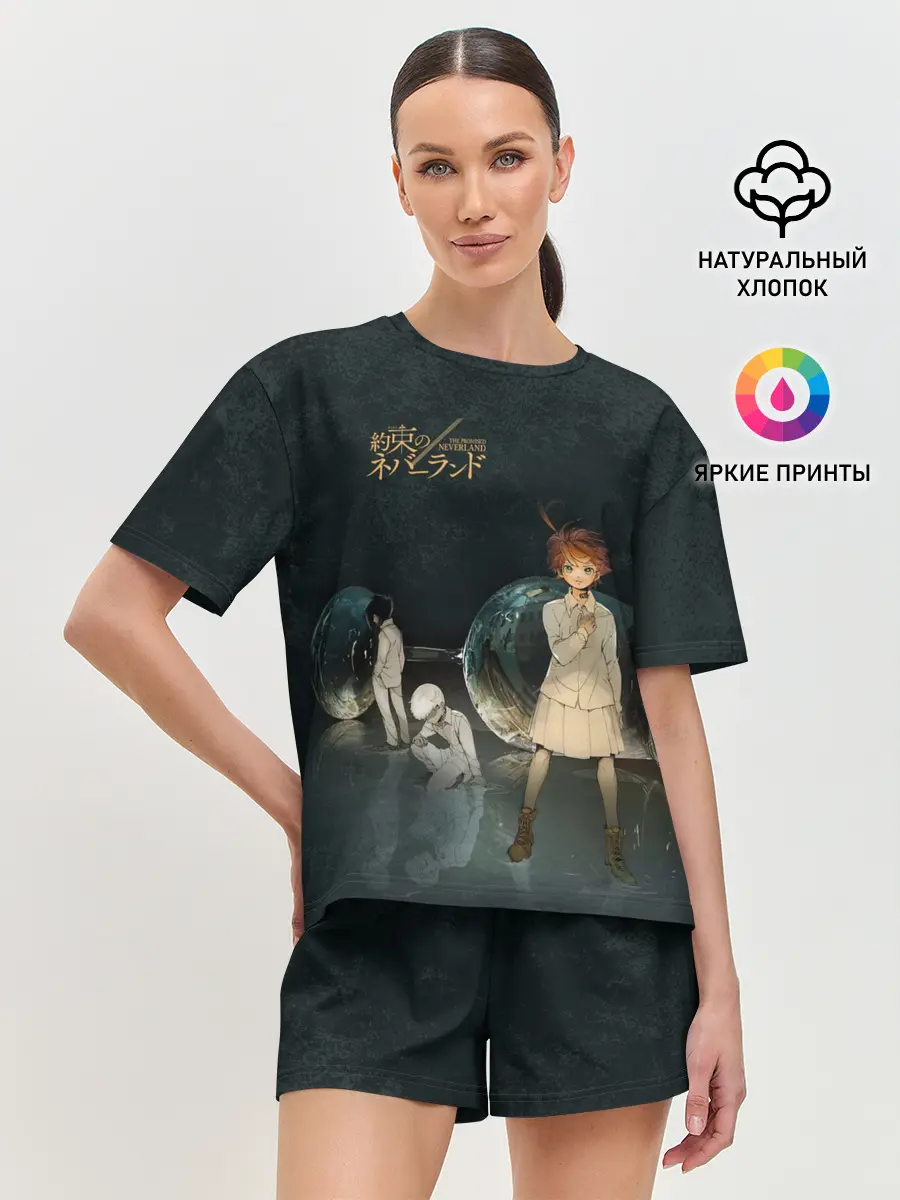 Женская пижама с шортами / The Promised Neverland Logo