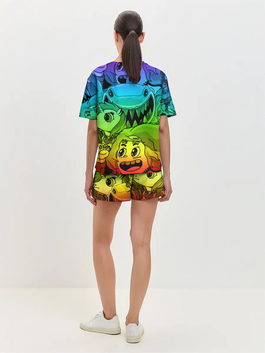 Женская пижама с шортами / 6IX9INE