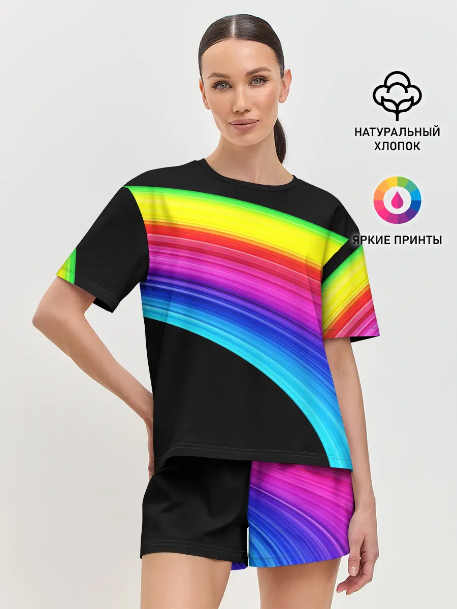 Женская пижама с шортами / ABSTRACT TREND