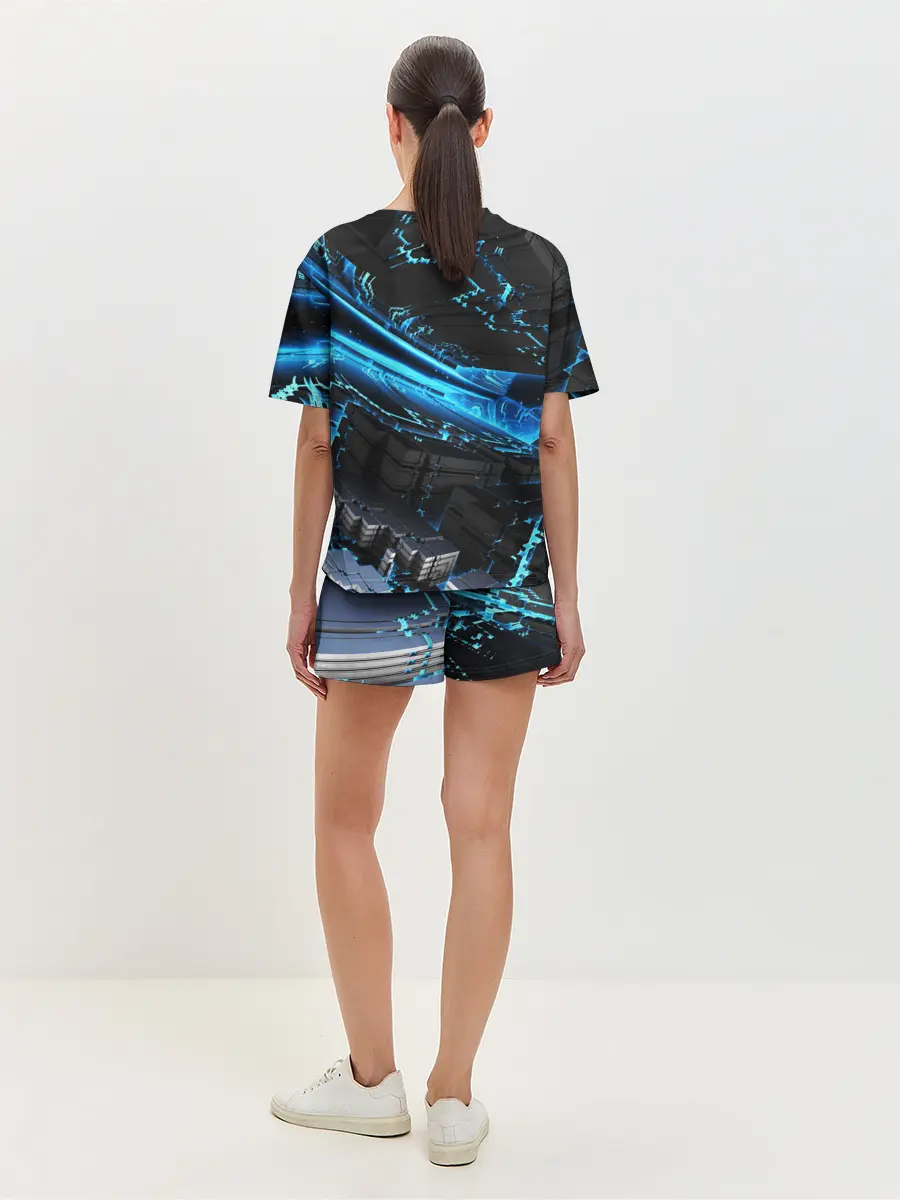 Женская пижама с шортами / DIGITAL ABSTRACT