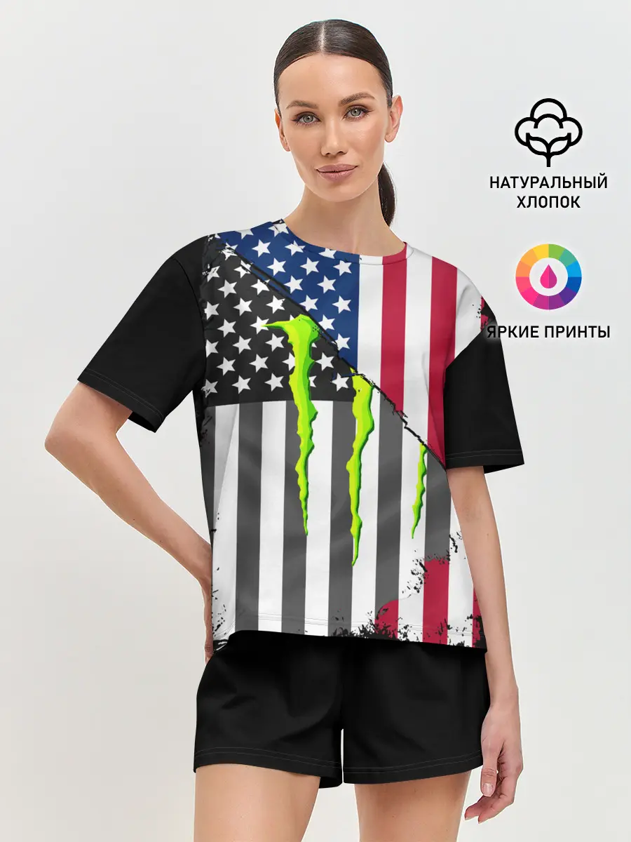 Женская пижама с шортами / MONSTER ENERGY