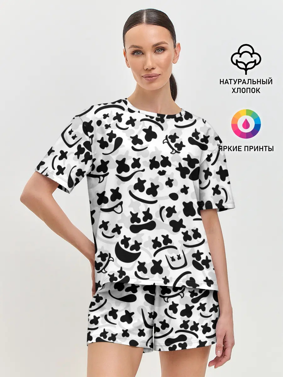 Женская пижама с шортами / MARSHMELLO FACE