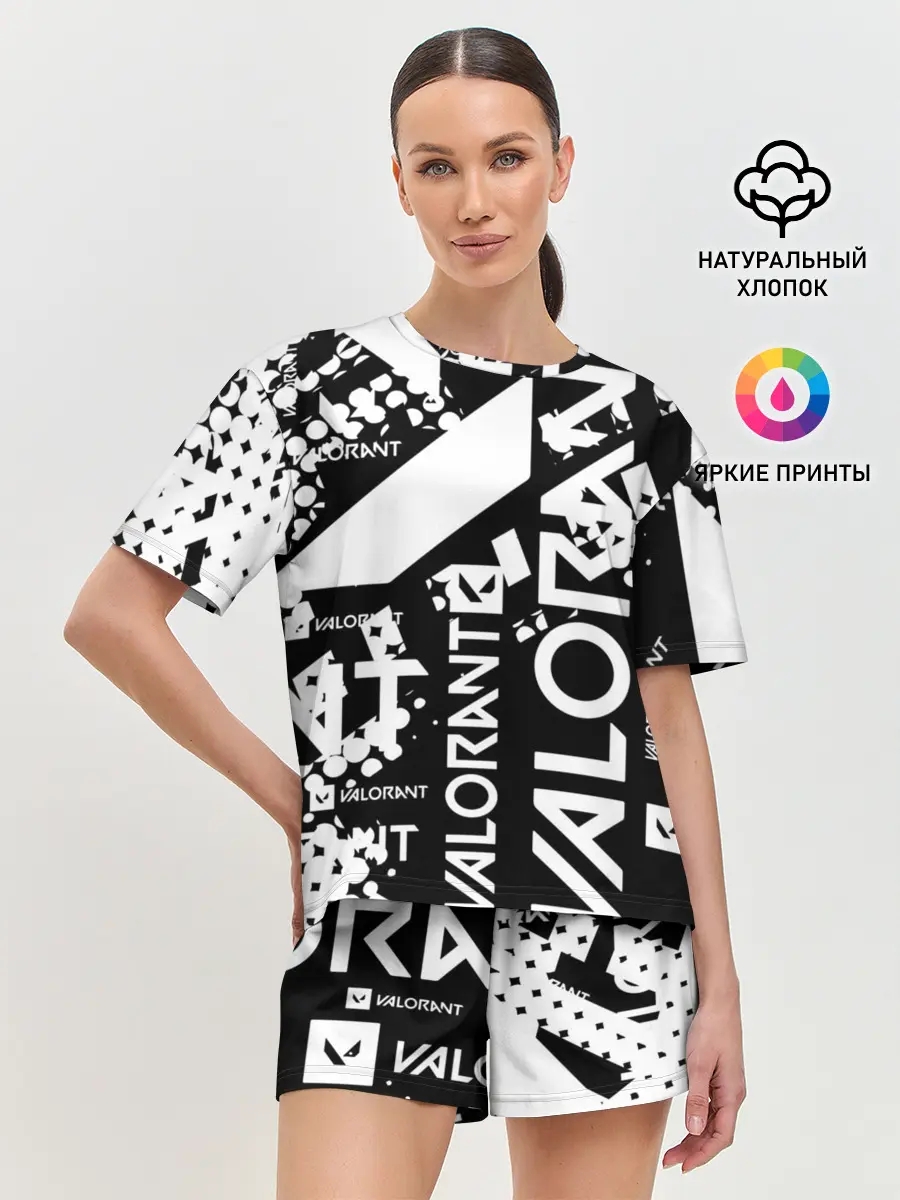 Женская пижама с шортами / Valorant