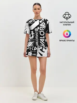 Женская пижама с шортами / Valorant