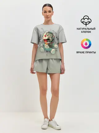 Женская пижама с шортами / Doraeman
