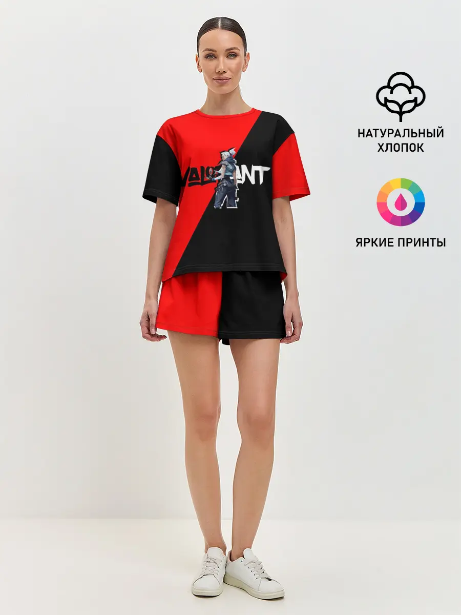 Женская пижама с шортами / Valorant Jett