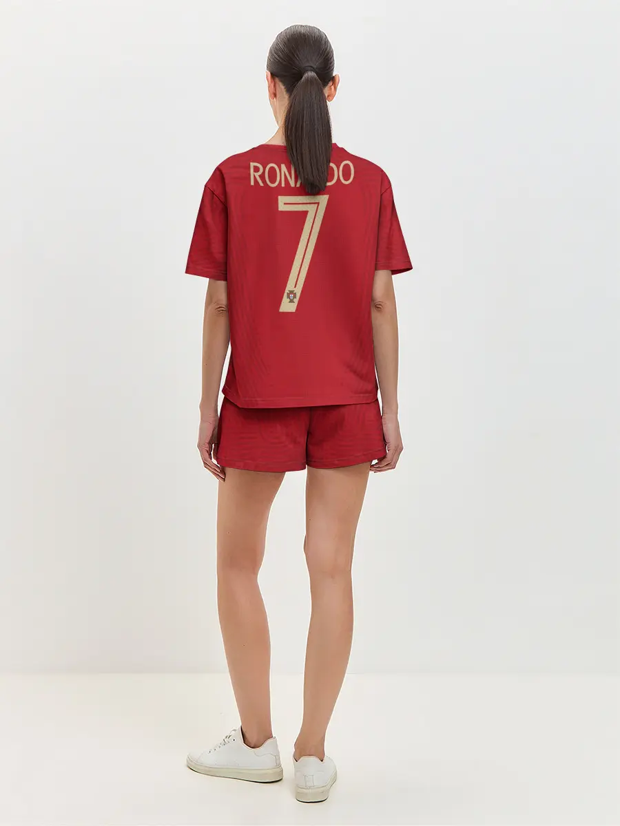 Женская пижама с шортами / Ronaldo home EURO 2020