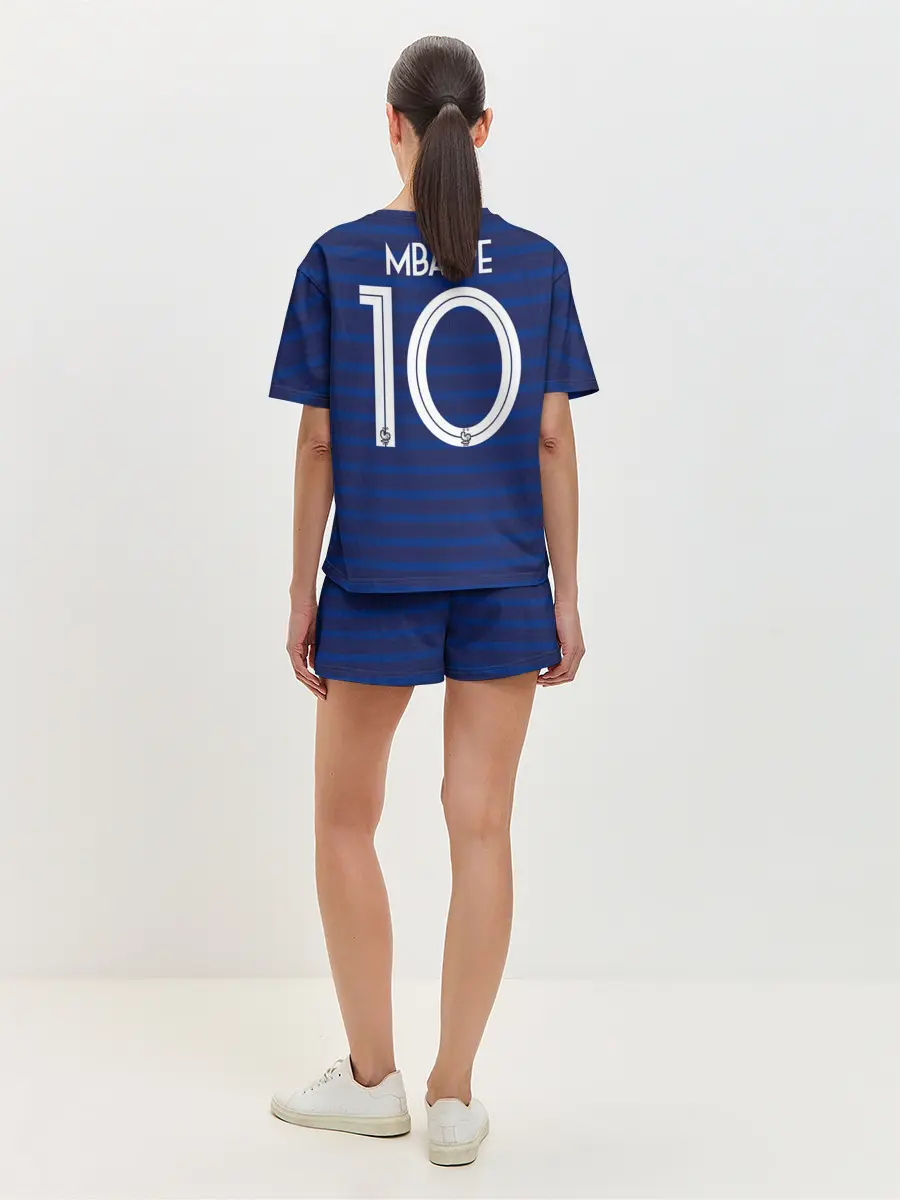 Женская пижама с шортами / Mbappe home EURO 2020