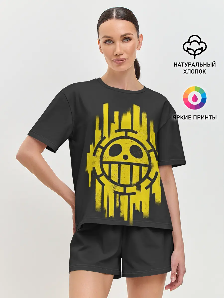 Женская пижама с шортами / Skull One Piece