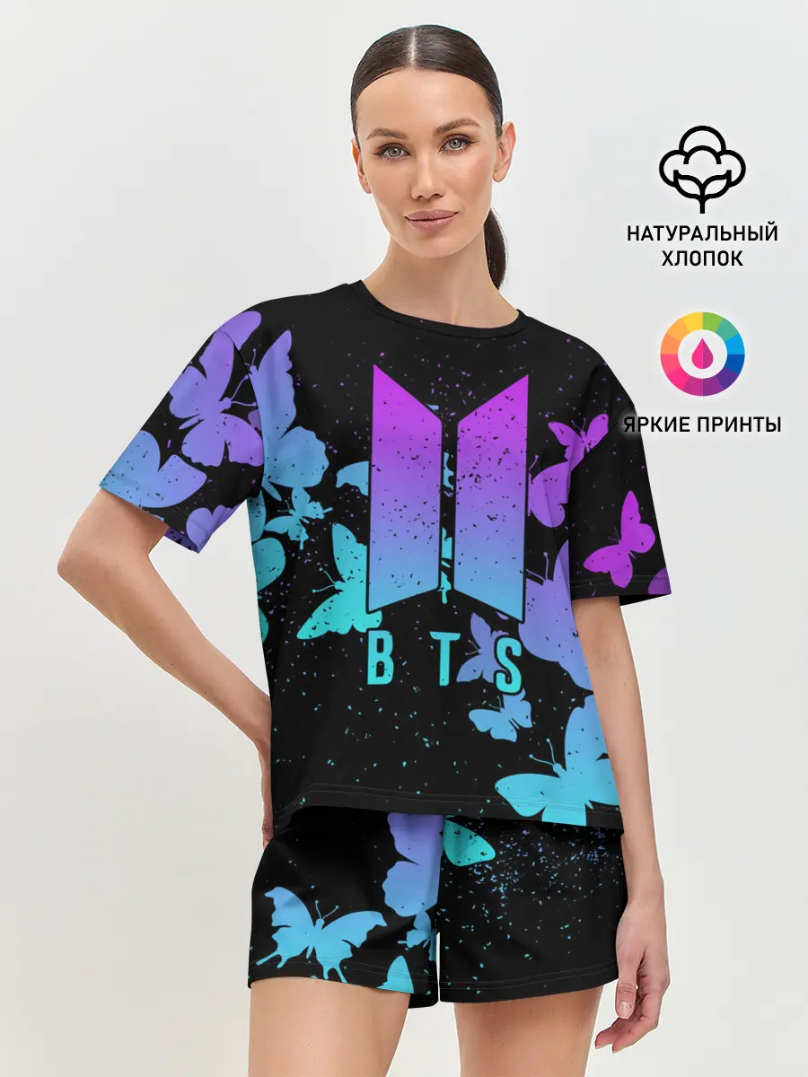 Женская пижама с шортами / BTS