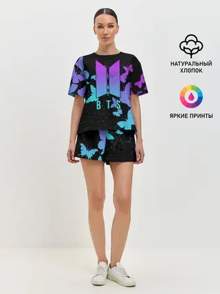 Женская пижама с шортами / BTS