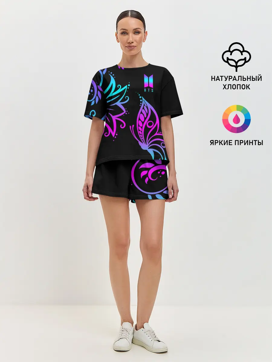 Женская пижама с шортами / BTS