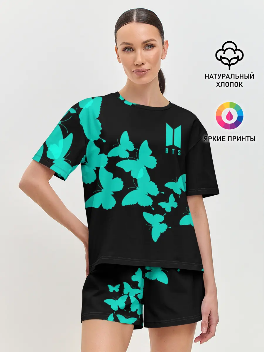 Женская пижама с шортами / BTS