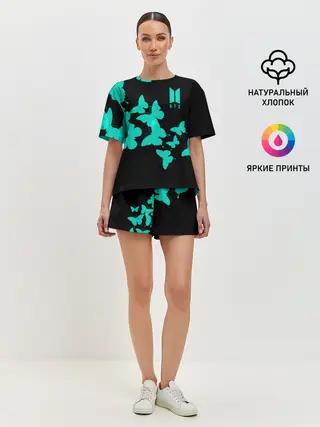 Женская пижама с шортами / BTS