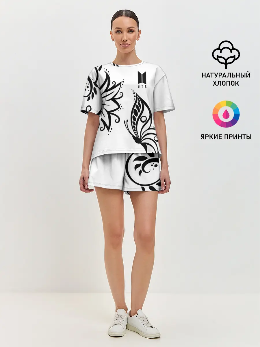Женская пижама с шортами / BTS