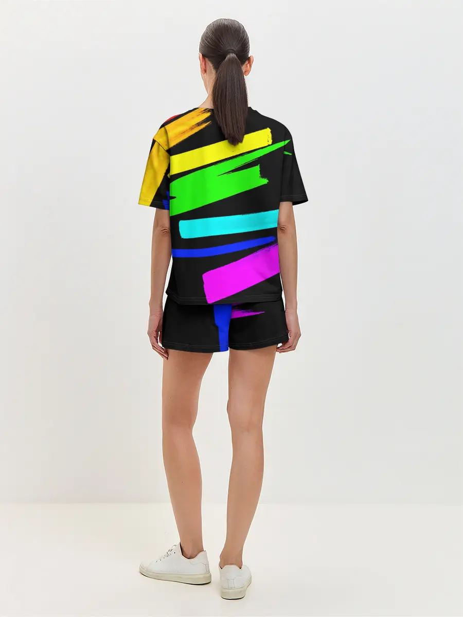 Женская пижама с шортами / НЕОНОВЫЕ КРАСКИ