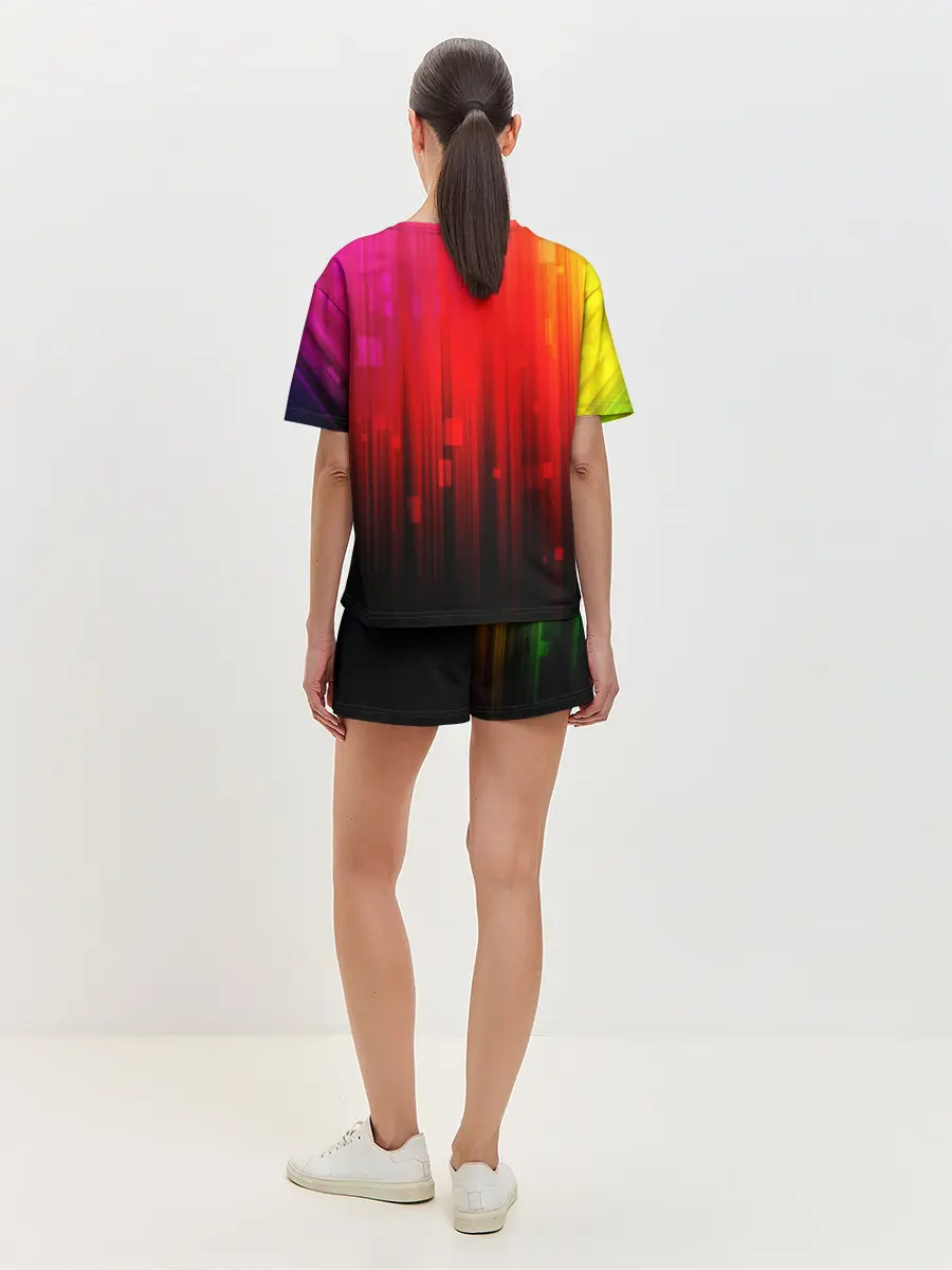 Женская пижама с шортами / АБСТРАКТНЫЕ КРАСКИ