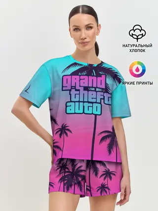Женская пижама с шортами / GTA
