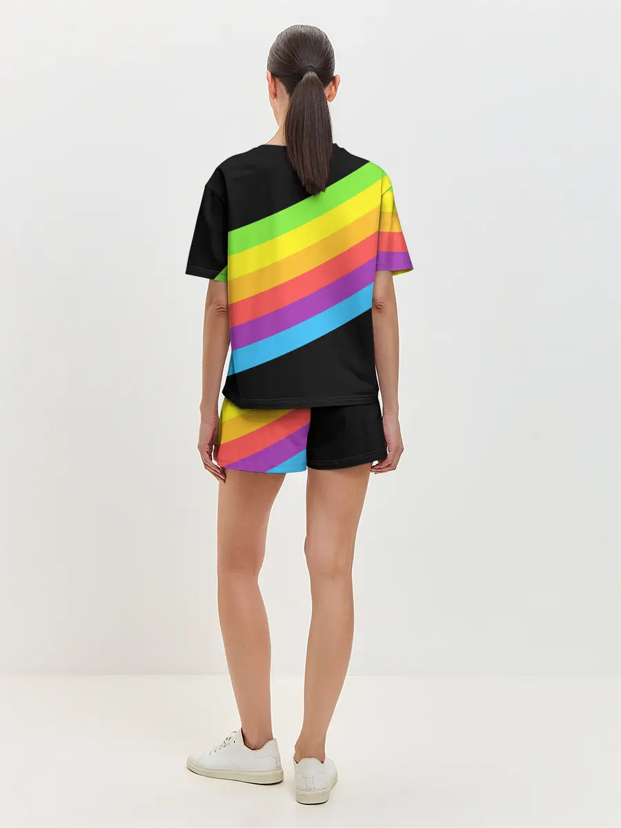 Женская пижама с шортами / НЕОНОВЫЕ ЛИНИИ