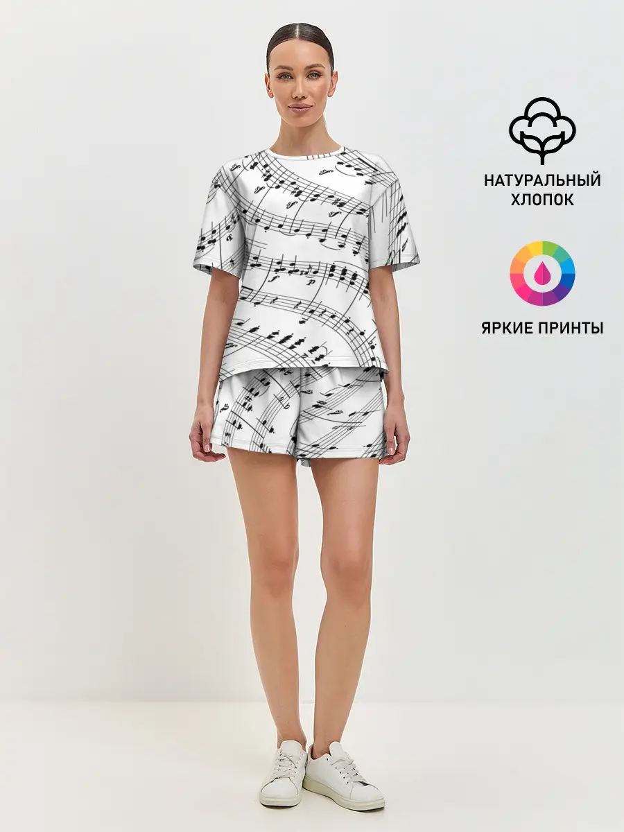 Женская пижама с шортами / Melody | Текстура